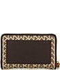 Michael Kors Jet Set Small Zip Around Contrast Trim Card Case, Color:Natural - Image 2