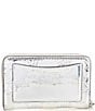 Michael Kors Jet Set Small Zip-Around Silver Card Case, Color:Silver - Image 2