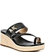 Color:Black - Image 1 - Jilly Espadrille Platform Wedge Sandals