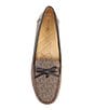Color:Brown/Black - Image 5 - Juliette Signature Logo Leather Moccasin Loafers