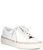 Michael Kors Keaton Leather Lace Up Espadrille Sneakers - Image 1
