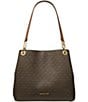Michael Kors Kensington Signature Logo Large Shoulder Bag, Color:Brown/Acorn - Image 1