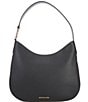 Color:Black - Image 1 - Kensington Pebble Leather Large Hobo Shoulder Bag