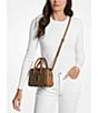 Michael Kors Laila Extra-Small Signature Logo Satchel Bag, Color:Brown/Acorn - Image 3