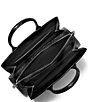 Michael Kors Laila Medium Croc Embossed Leather Satchel Bag - Image 3