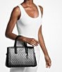 Michael Kors Laila Medium Logo Satchel Bag, Color:Black - Image 3