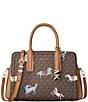 Michael Kors Laila Medium Satchel Bag, Color:BROWN/ACORN - Image 1