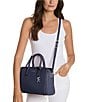 Michael Kors Laila Medium Satchel Bag, Color:DRESS BLUE - Image 4