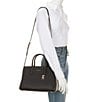 Michael Kors Laila Medium Satchel Bag, Color:Black - Image 5