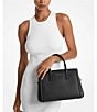 Michael Kors Laila Medium Satchel Bag, Color:Black - Image 6
