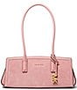 Michael Kors Laila Small East West Suede Double Handle Shoulder Bag - Image 6