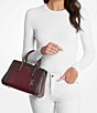 Michael Kors Laila Small Satchel Bag, Color:Oxblood - Image 3
