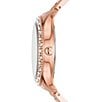 Color:Rose Gold - Image 2 - Liliane Three-Hand Rose Gold-Tone Watch