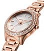 Color:Rose Gold - Image 3 - Liliane Three-Hand Rose Gold-Tone Watch