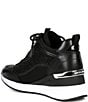 Color:Black - Image 3 - Lolly Trainer Rhinestone Hidden Wedge Sneakers