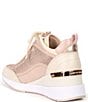 Color:Pink - Image 3 - Lolly Wedge Rhinestone Sneakers