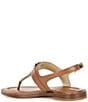 Michael Kors Mandy Leather Logo Hardware T-Strap Slingback Sandals - Image 5
