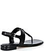 Michael Kors Marcia Leather Chain Hardware Thong Sandals - Image 2