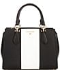 Color:Black Multi - Image 1 - Marilyn Medium Saffiano Leather Satchel Bag