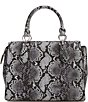 Michael Kors Marilyn Medium Snake Embossed Leather Satchel Bag, Color:Quarry Grey - Image 2