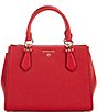 Color:Crimson - Image 1 - Marilyn Saffiano Leather Medium Satchel Bag