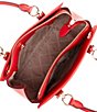 Color:Crimson - Image 3 - Marilyn Saffiano Leather Medium Satchel Bag