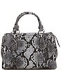 Michael Kors Marilyn Small Snake Embossed Leather Crossbody Bag, Color:Quarry Grey - Image 1