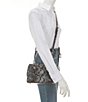 Michael Kors Marilyn Small Snake Embossed Leather Crossbody Bag, Color:Quarry Grey - Image 4