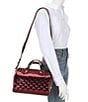 Michael Kors Mason Medium Duffel Satchel Bag, Color:Deep Red - Image 4