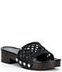 Michael Kors Mayes Woven Platform Block Heel Slide Sandals - Image 1
