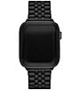 Color:Black - Image 2 - Men's Black Stainless Steel Band for Apple Watch