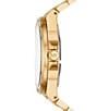 Color:Gold - Image 2 - Men's Everest Automatic Pav Gold Tone Stainless Steel Bracelet Watch