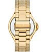 Color:Gold - Image 3 - Men's Everest Automatic Pav Gold Tone Stainless Steel Bracelet Watch