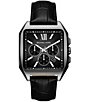 Michael Kors Men's Hayes Quartz Chronograph Leather Strap Watch - Image 1