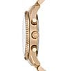 Color:Gold - Image 2 - Men's Lexington Chronograph Beige Gold-Tone Stainless Steel Bracelet Watch