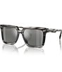 Michael Kors Men's MK2217U Abruzzo 55mm Square Sunglasses, Color:Black Horn - Image 1