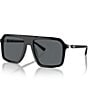 Color:Black - Image 1 - Men's MK2218U 58mm Square Sunglasses