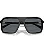 Color:Black - Image 5 - Men's MK2218U 58mm Square Sunglasses