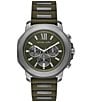 Michael Kors Men's Prescott Quartz Chronograph Silicone Strap Watch - Image 4