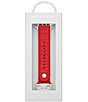 Color:Red - Image 2 - Men's Red Logo Rubber 42/44mm Apple Watch® Band