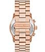 Color:Rose Gold - Image 3 - Men's Runway Chronograph Rose Gold-Tone Stainless Steel Bracelet Watch