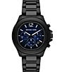 Michael Kors Men's Sage Chronograph Stainless Steel Watch, Color:Black - Image 1