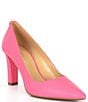 Color:Pink - Image 1 - Milly Flex Saffiano Leather Pumps
