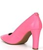 Color:Pink - Image 3 - Milly Flex Saffiano Leather Pumps