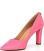 Color:Pink - Image 4 - Milly Flex Saffiano Leather Pumps