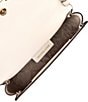 Color:Light Cream - Image 3 - Mona Large East West Clutch Crossbody Bag