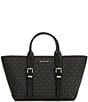 Michael Kors Moore Buckle Detail Small Satchel Bag, Color:Black - Image 1