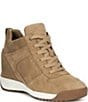 Michael Kors Nikko Trainer Suede Hidden Wedge Sneakers - Image 1