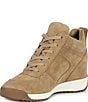 Michael Kors Nikko Trainer Suede Hidden Wedge Sneakers - Image 4