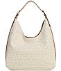 Michael Kors Nolita Large Slouch Hobo Shoulder Bag, Color:Vanilla/Acorn - Image 2